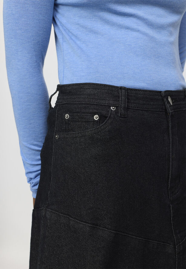 Soft Rebels SRJennie Denim Midi Skirt Black