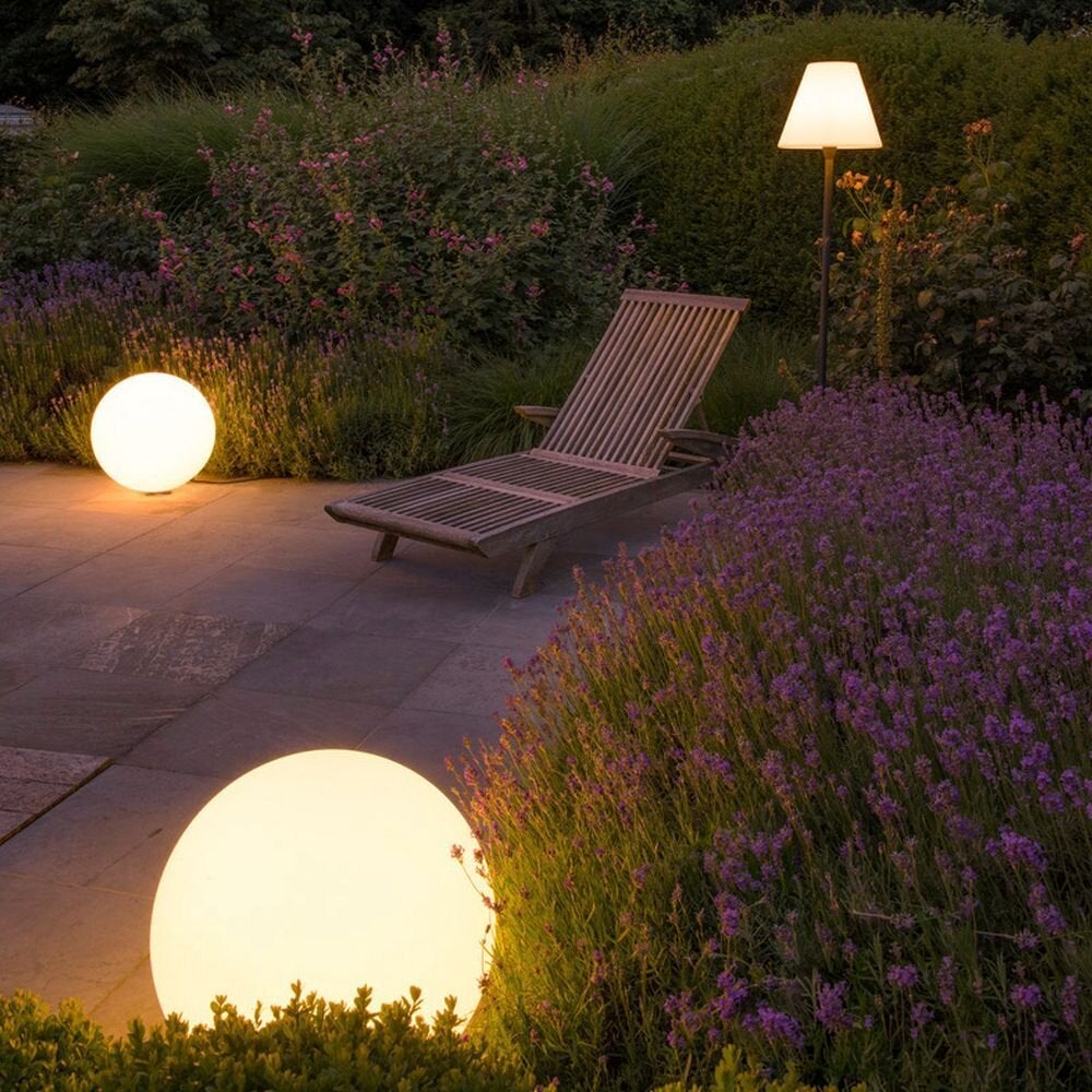 Decoratieve buitenlamp Rotoball Vloer in Ø 500 mm