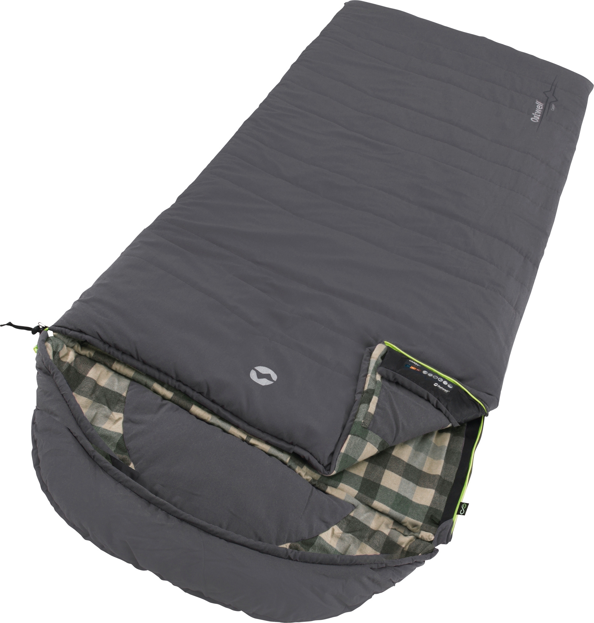 Outwell Camper Deckenschlafsack 235 cm Grau