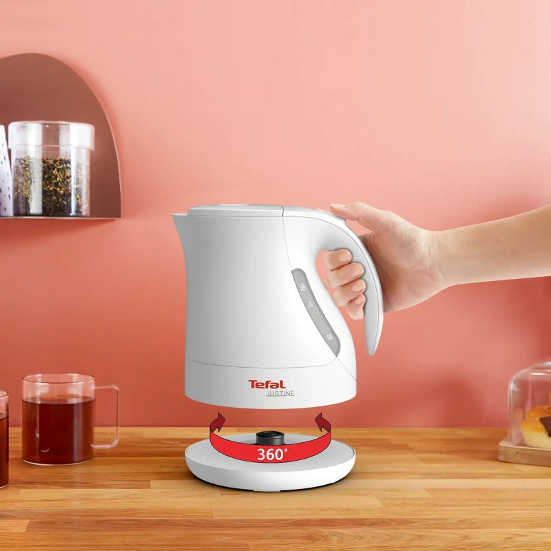 Bouilloire sans fil Tefal 1,2 L blanche