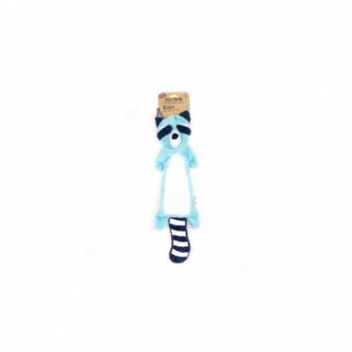 Brinquedo de pelúcia Randy Raccoon para cães, azul