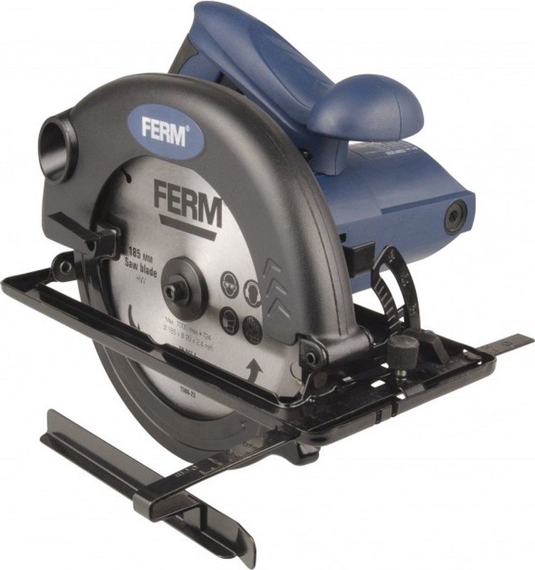 FERM - CSM1039 - Cirkelzaag - 1200W - 185mm - TCT Zaagblad - Ergonomische Handgreep