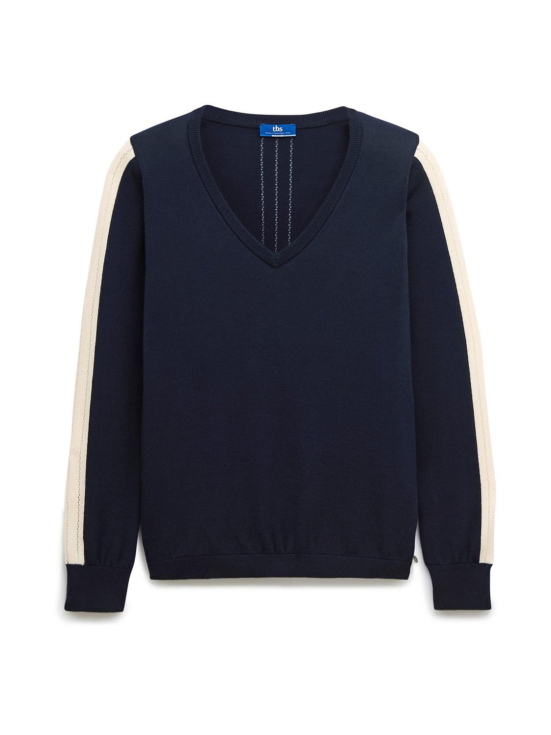 Pull Fin Femme Coton Biologique Marine