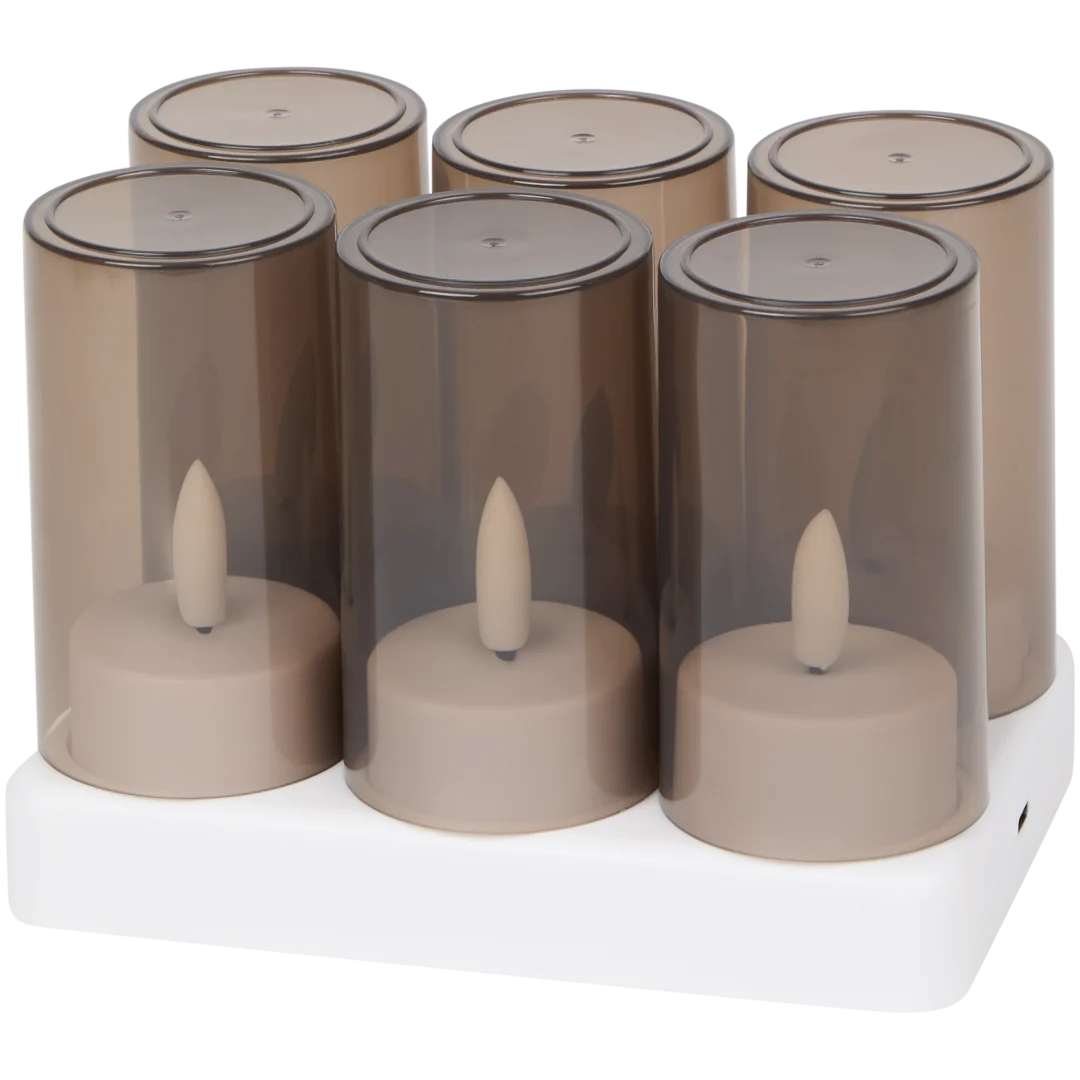 Bougies chauffe-plats rechargeables