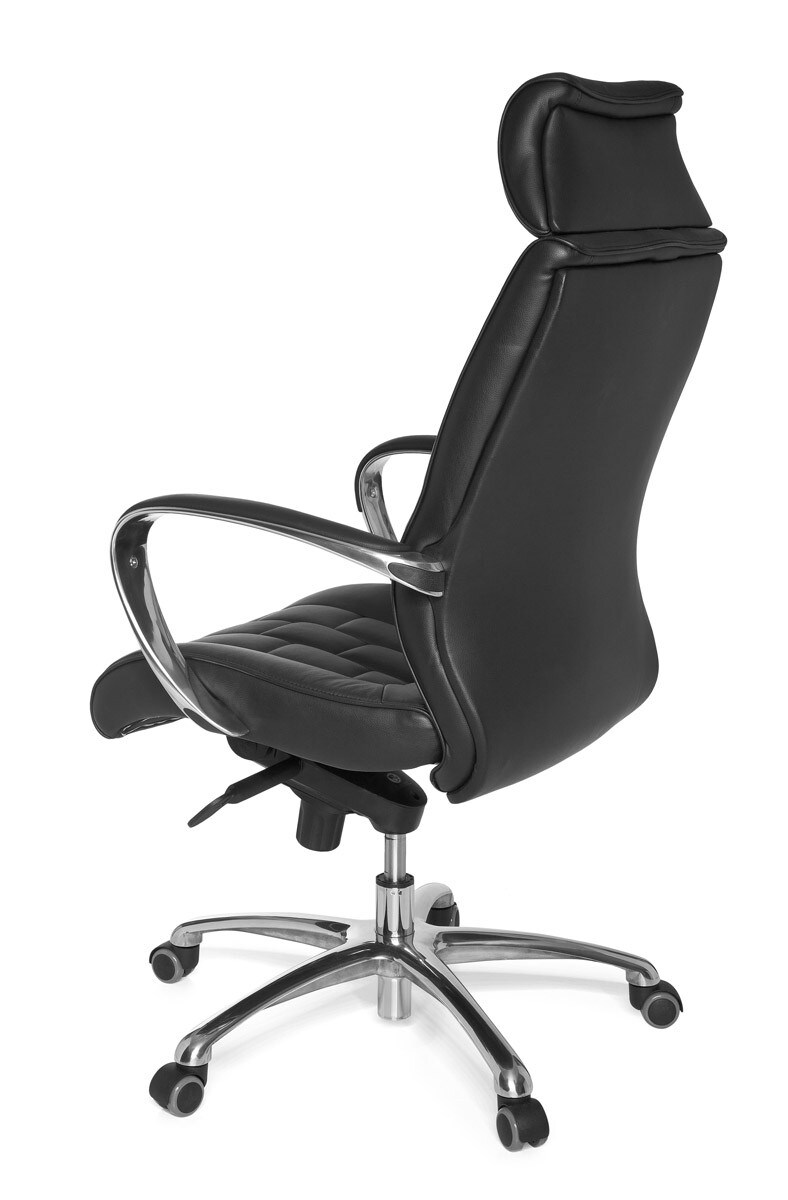 KADIMA DESIGN Luxus XXL Chefsessel: Echtleder, breite/höhe Rückenlehne, Lendenwirbelstütze, Multiblock-Mechanik, 120 kg Tragkraft.