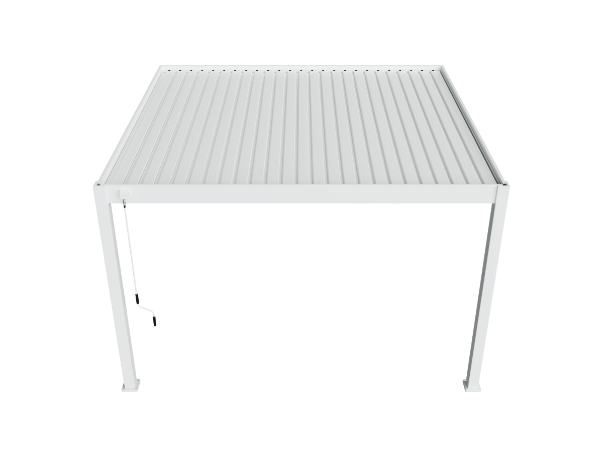 Orion Deluxe 360 x 400 cm muur terrasoverkapping - White
