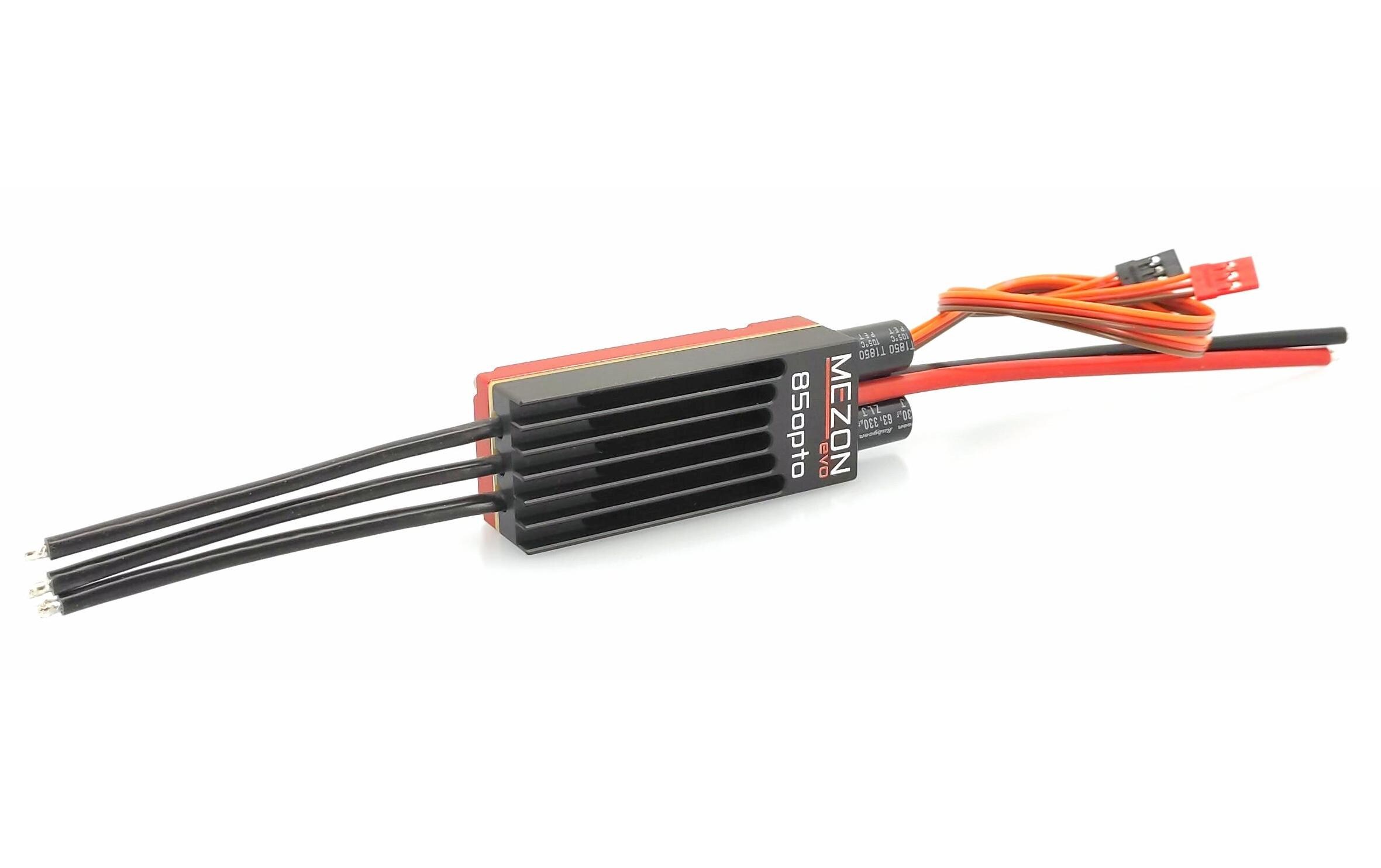 Brushless Regler MEZON EVO 85 OPTO 85A, 2-12S<br>85A Brushless ESC mit Telemetrie für Flugmodelle