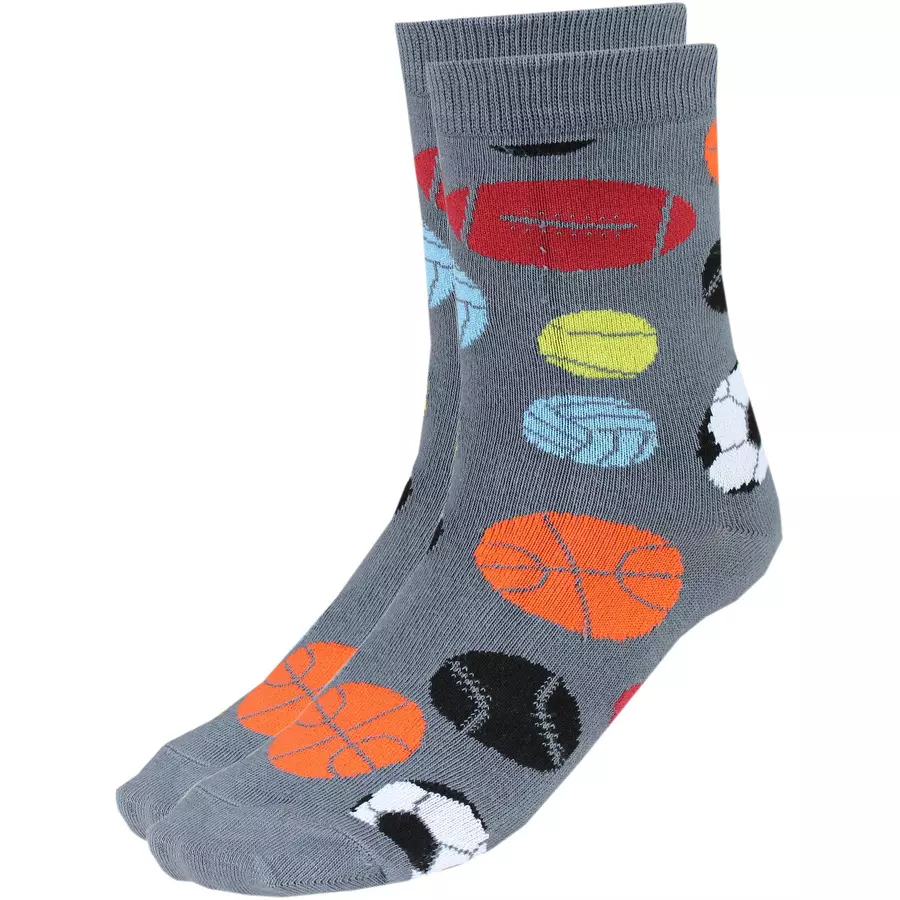 TupTam Kinder Socken Mädchen Jungen Bunt Gemustert 6er Pack blaugrau