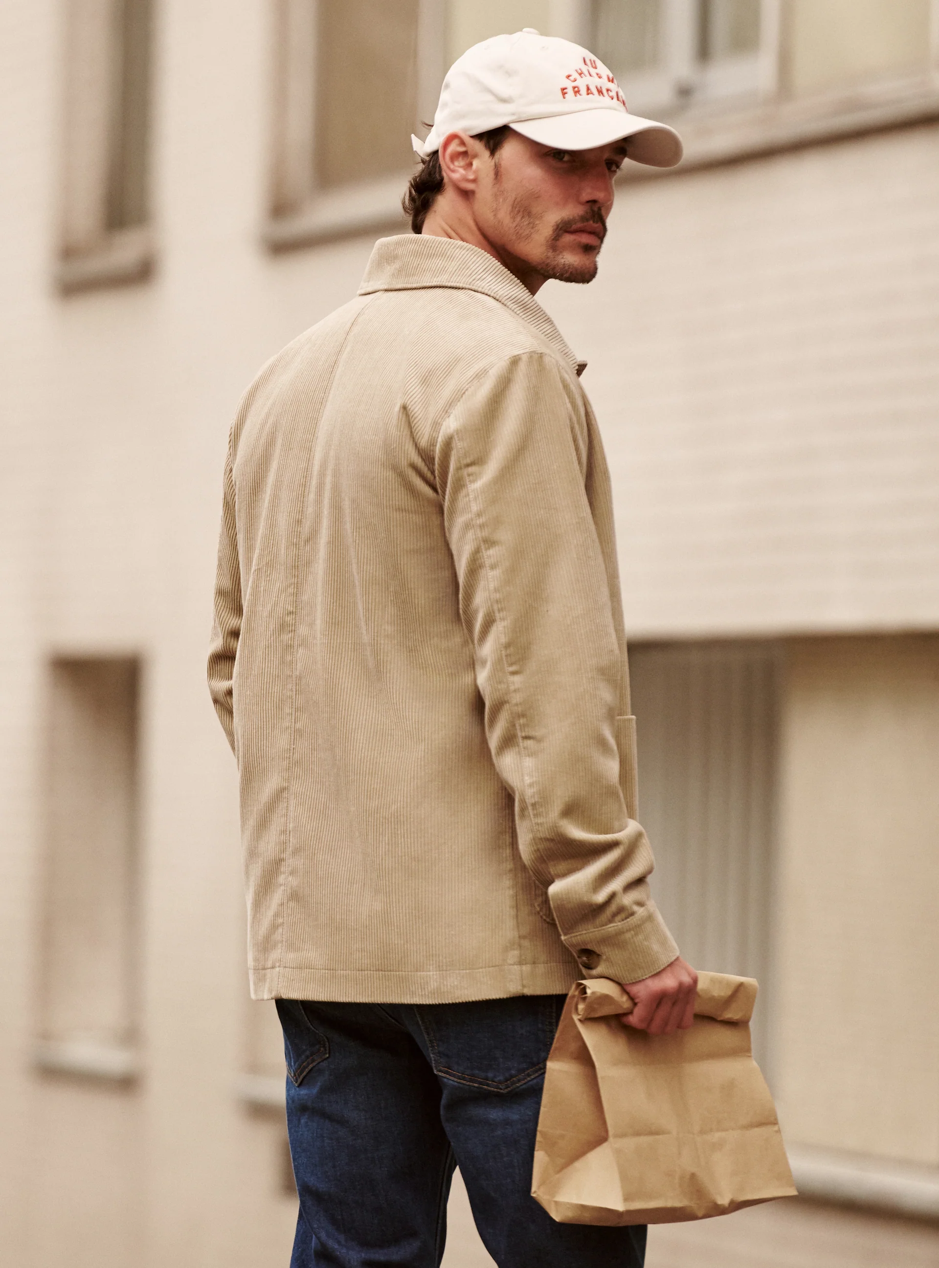 Blouson en velours River Chamois