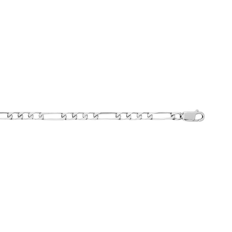 Collier argent 925 maille cheval alternée triple 50 cm