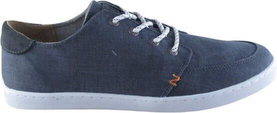 Hub Boss Casual schoen veter Heren Navy White Canvas