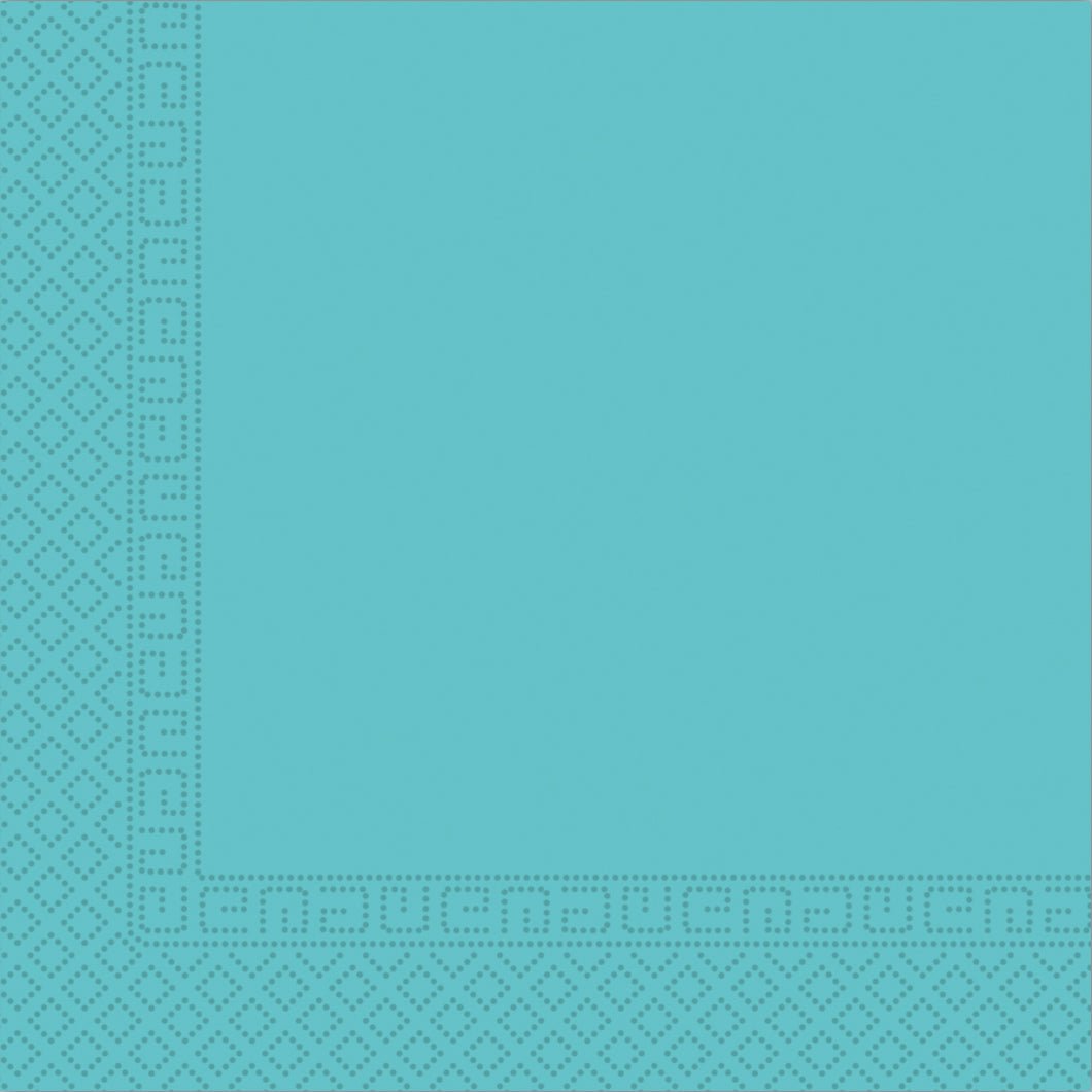 Turquoise Servetten 3 Laags 33cm 20st