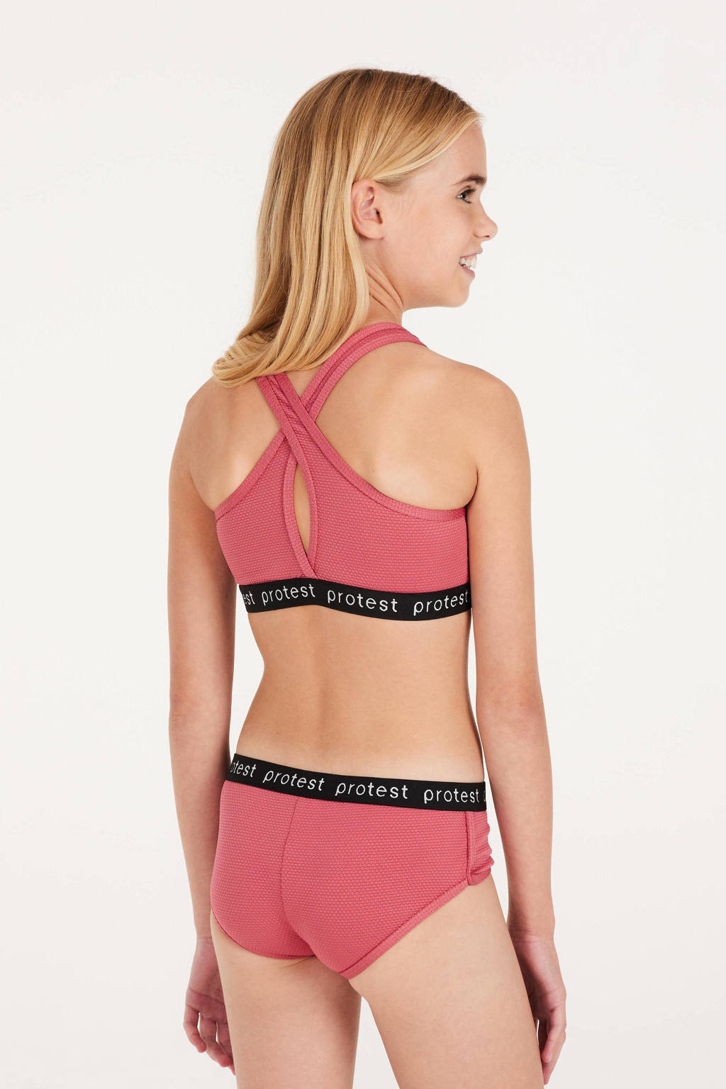 crop bikini PRTBEAU JR roze