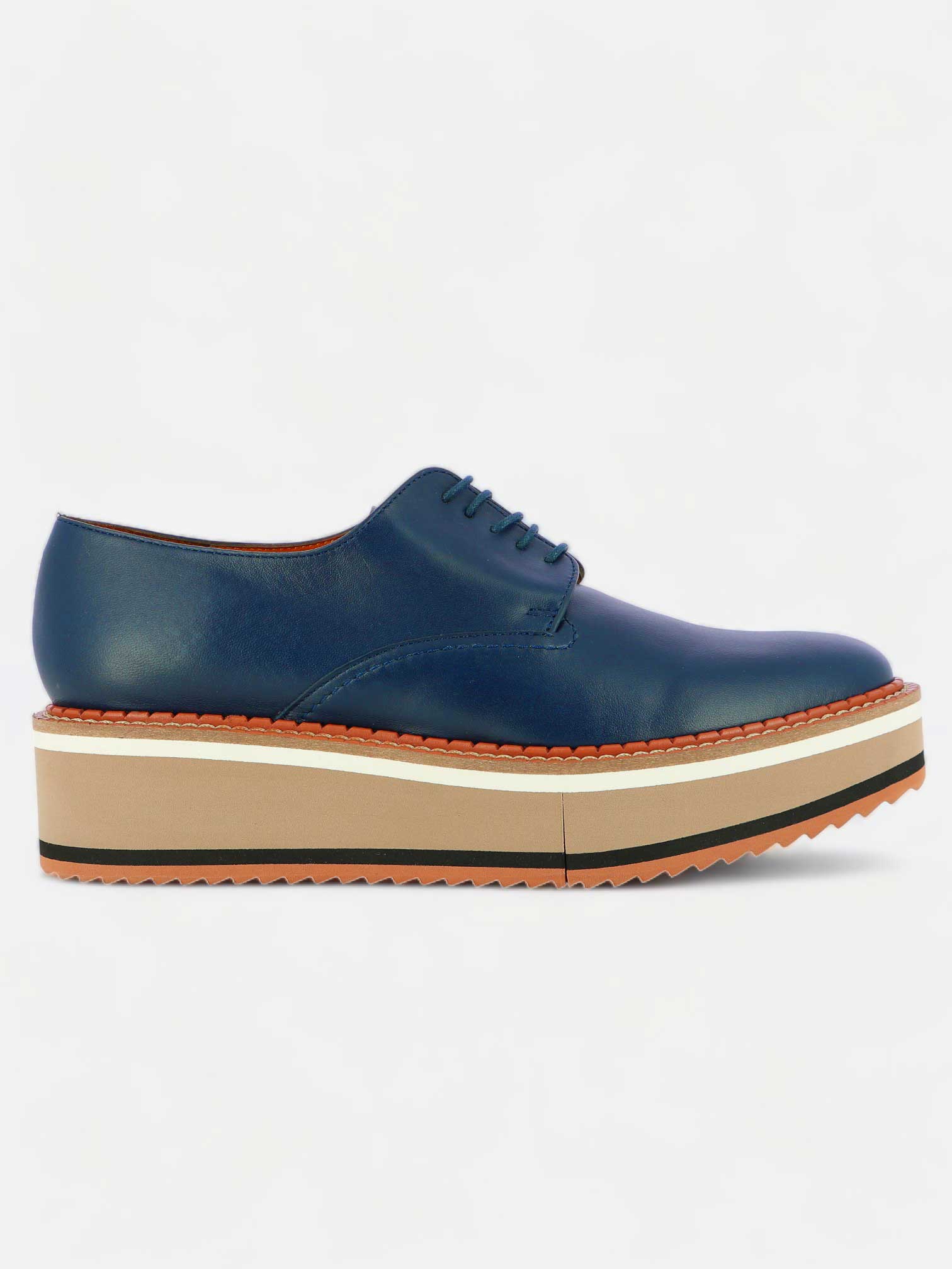 DERBIES - BROOK derbies, lambskin blue || OUTLET