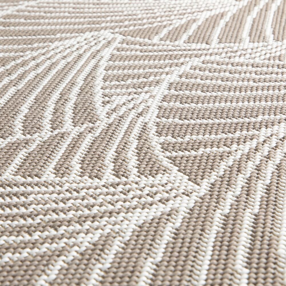 Außenterrassenteppich - 155X230 Marsanne Rpet (Polyester Recyclé) Beige Eventail Beige-bi