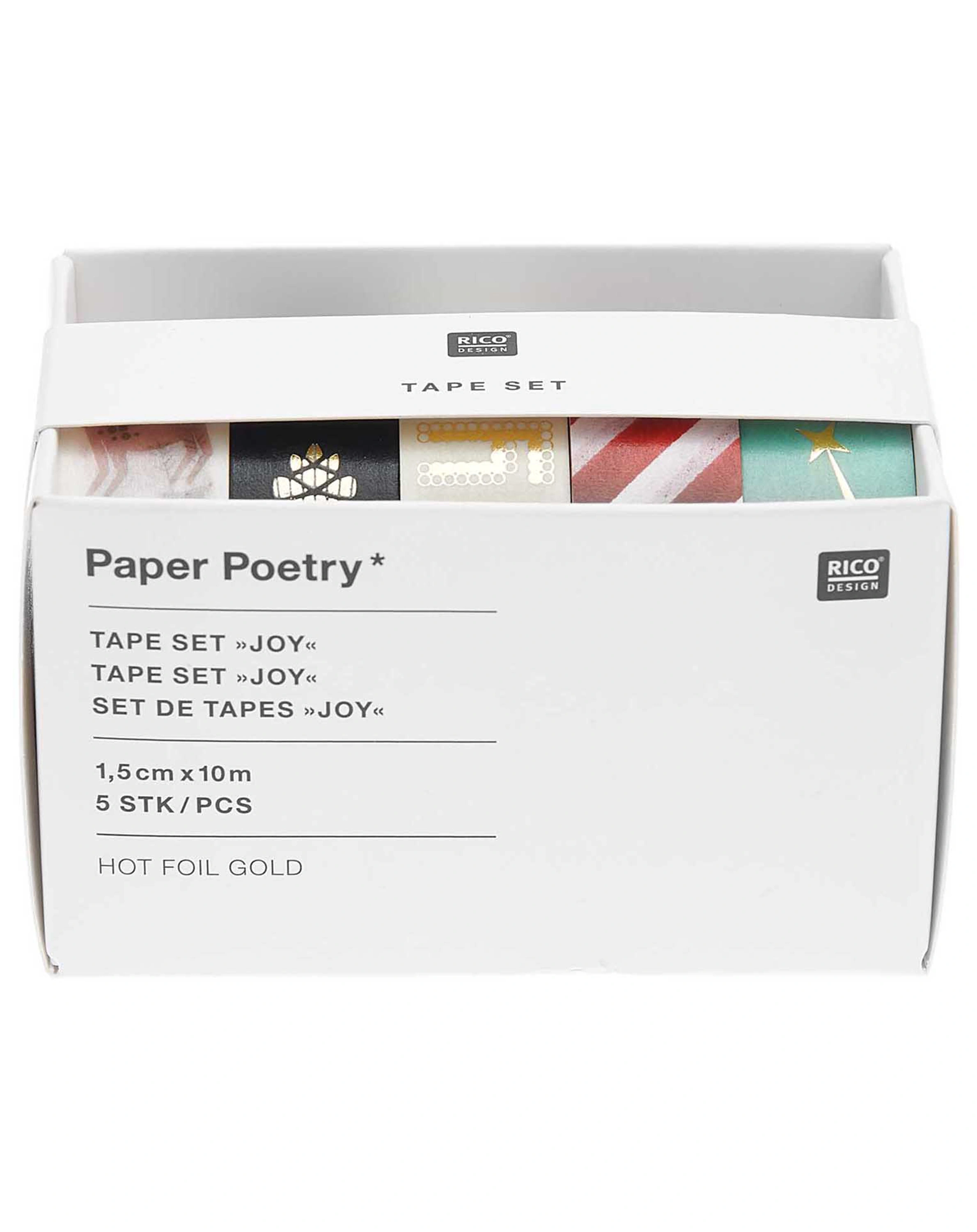 Washitape I LOVE CHRISTMAS JOY 5er-Set