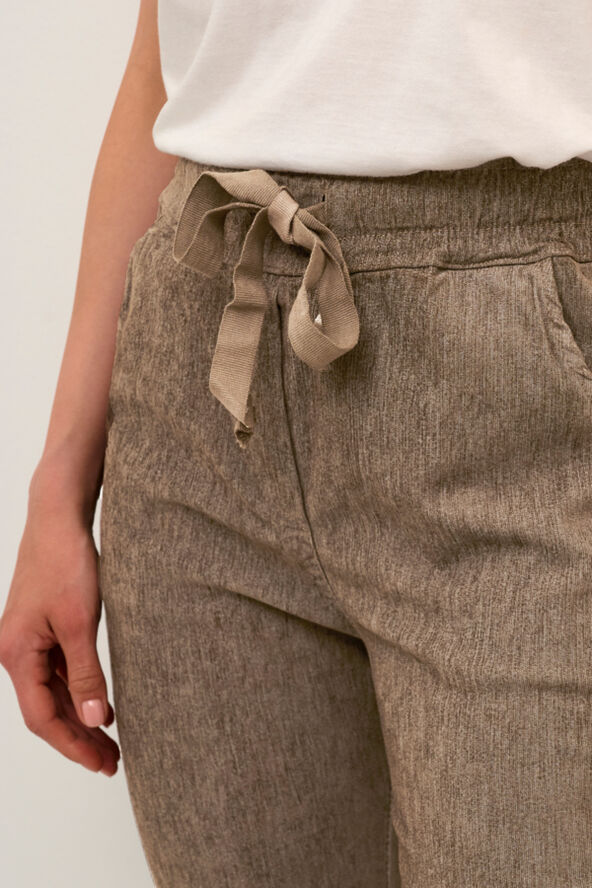 Cream CRLena Slim Pant Brown tone dye wash