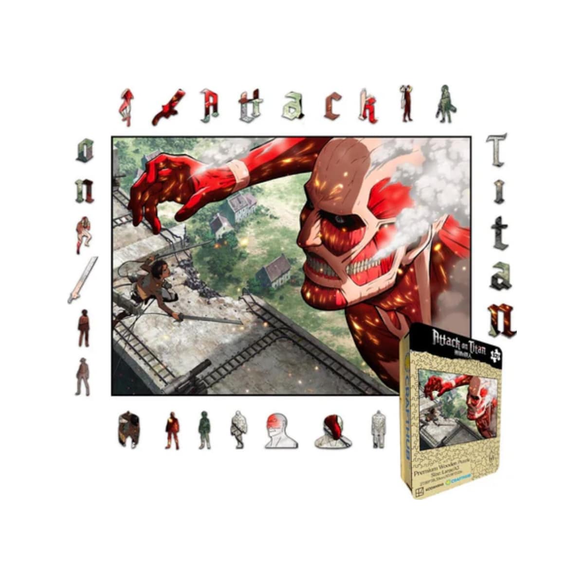 Crafthub Attack on Titan puslespill (Eren Colossal Titan)