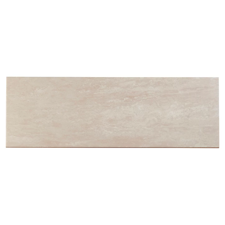 Carrelage mural ivoire 20x60cm Soft travertin mat