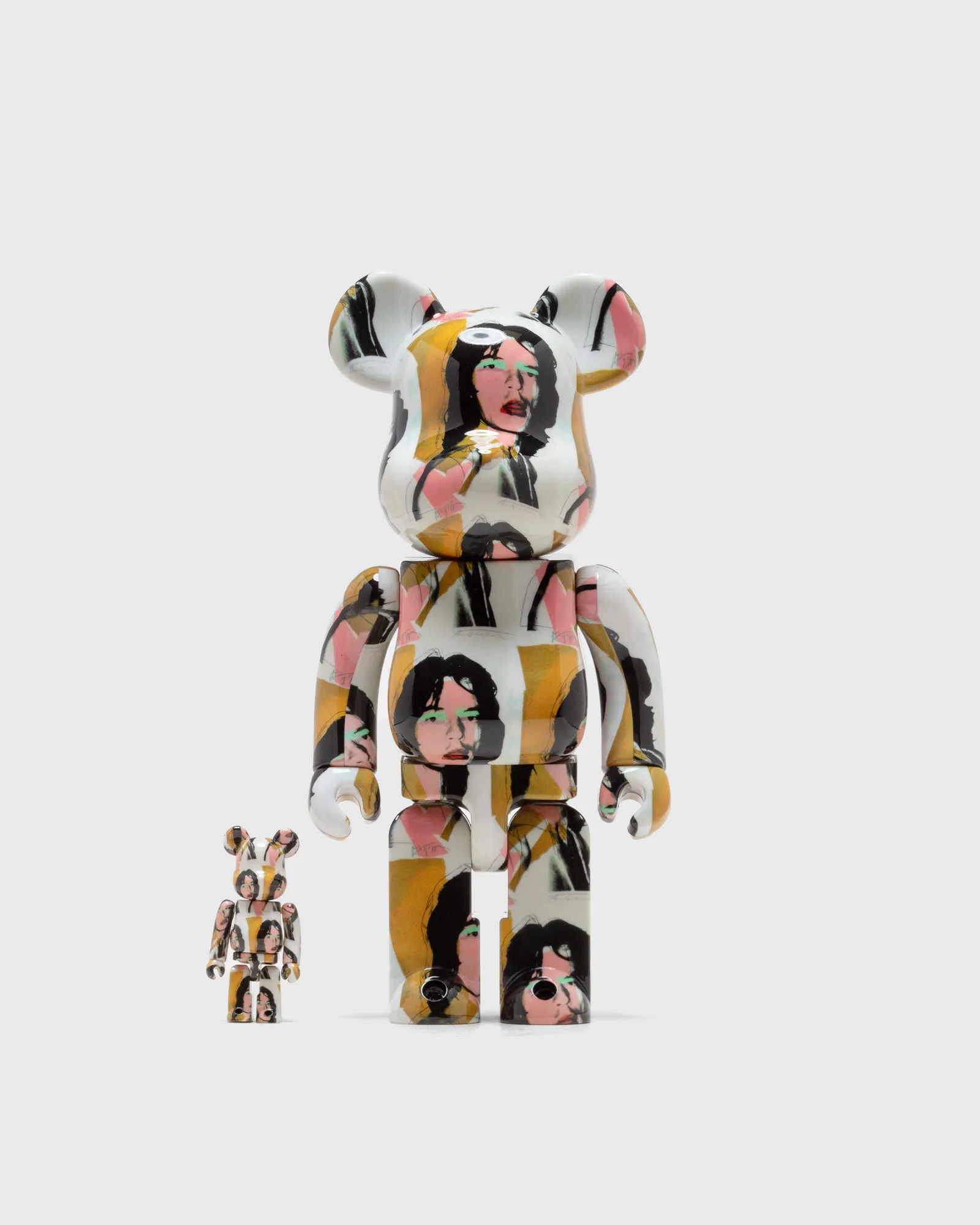 MEDICOM BEARBRICK 100% 400% ANDY WARHOL MICK JAGGER