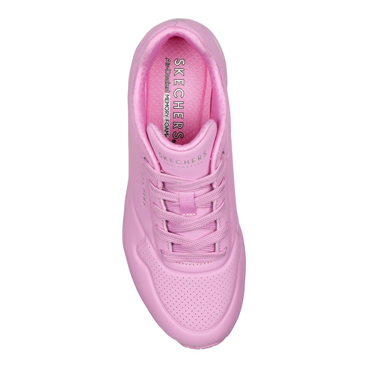 2X les points-Uno_soa-l-Baskets - Talon plat - Rose Ouvert