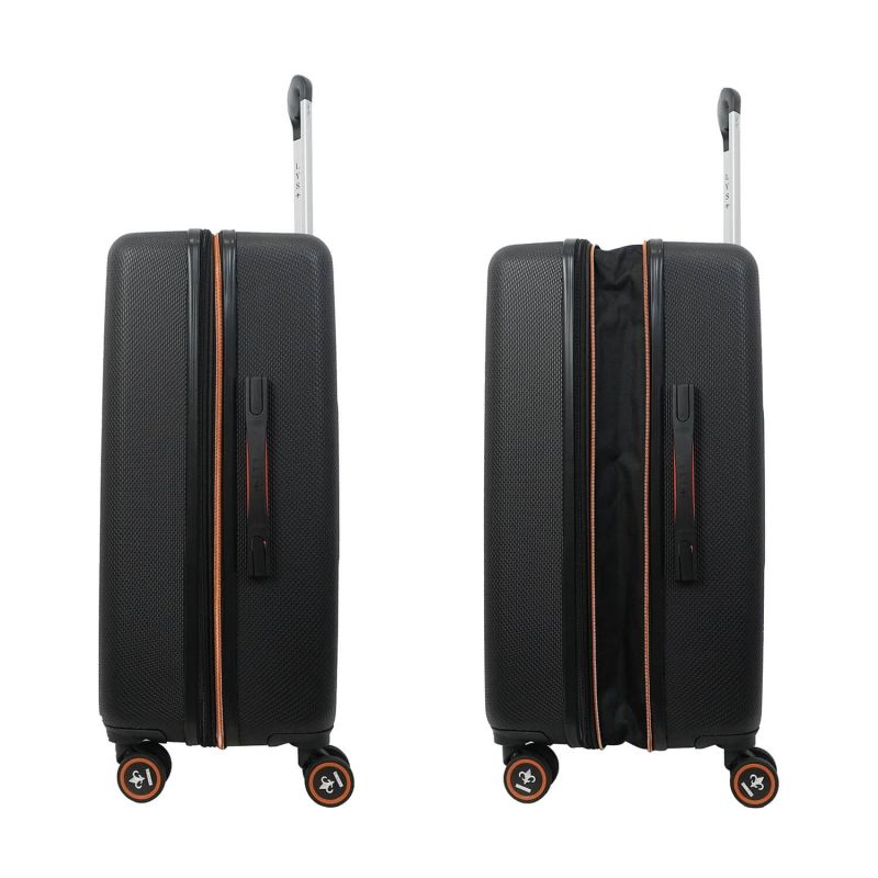 Lot de 3 valises rigides 330 Extensibles 55, 66 et 76 cm Noir