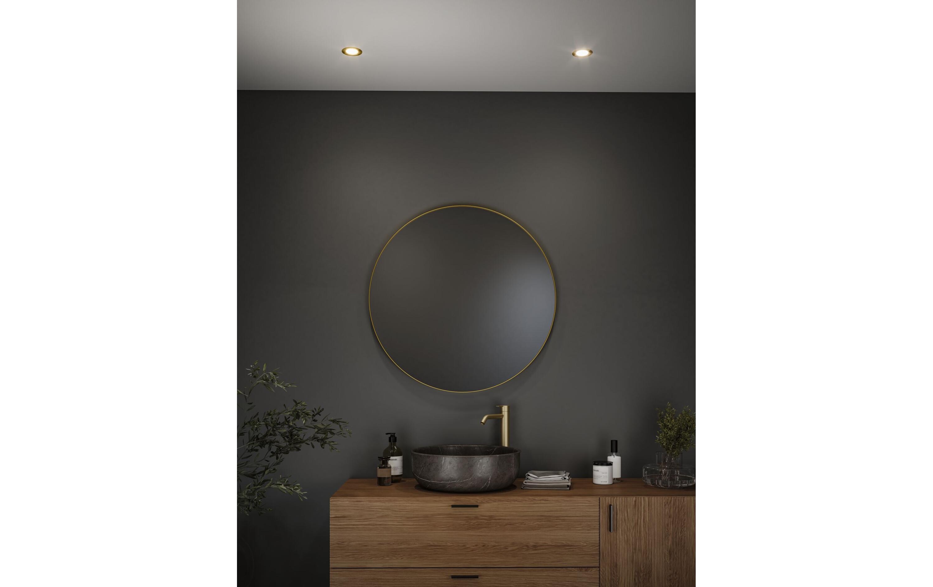 Einbauleuchte LED Nova Coin Basisset starr 3er-Set GoldRunde Einbauleuchte