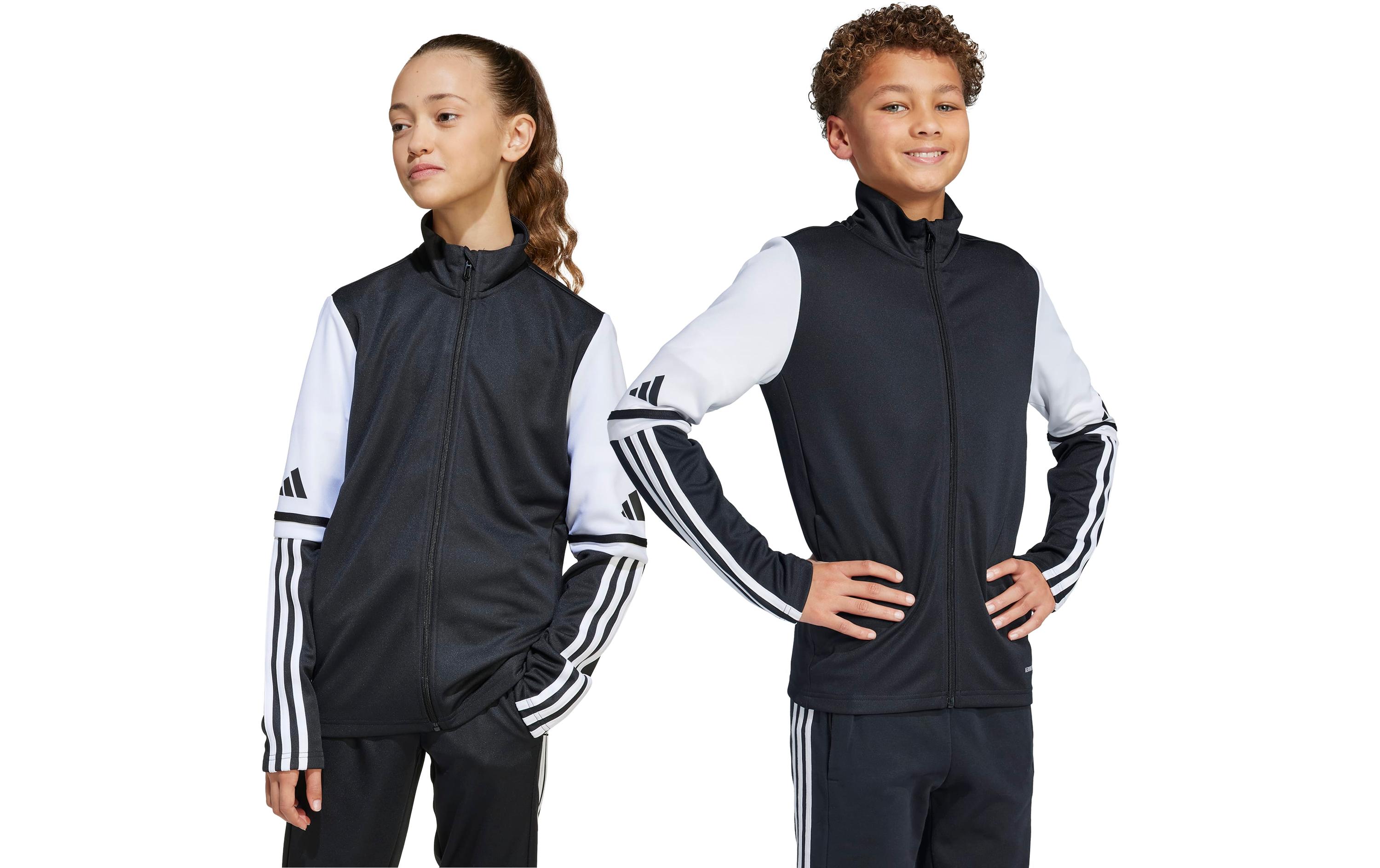 Jacket Training SQ25 Y 128, Schwarz/WeissTrainingsanzug-Oberteil