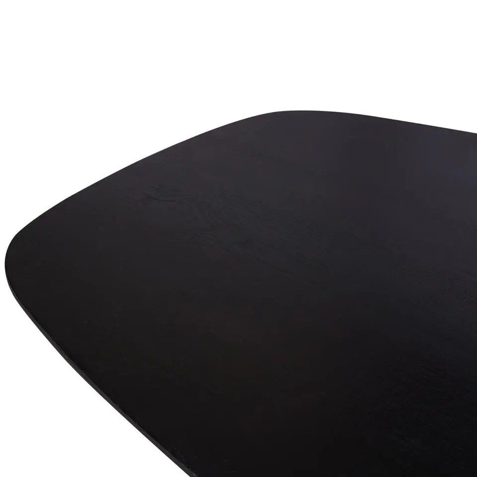 Eettafel Zwart Hout - 200x100x76cm - Ferris