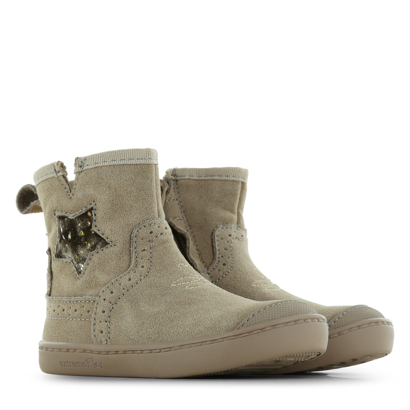 Shoesme taupe laarsje met ster Suède, Teddy | Sale
