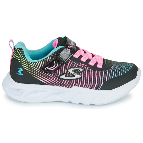 Skechers - FLICKER FLASH - Noir / Rose / Bleu