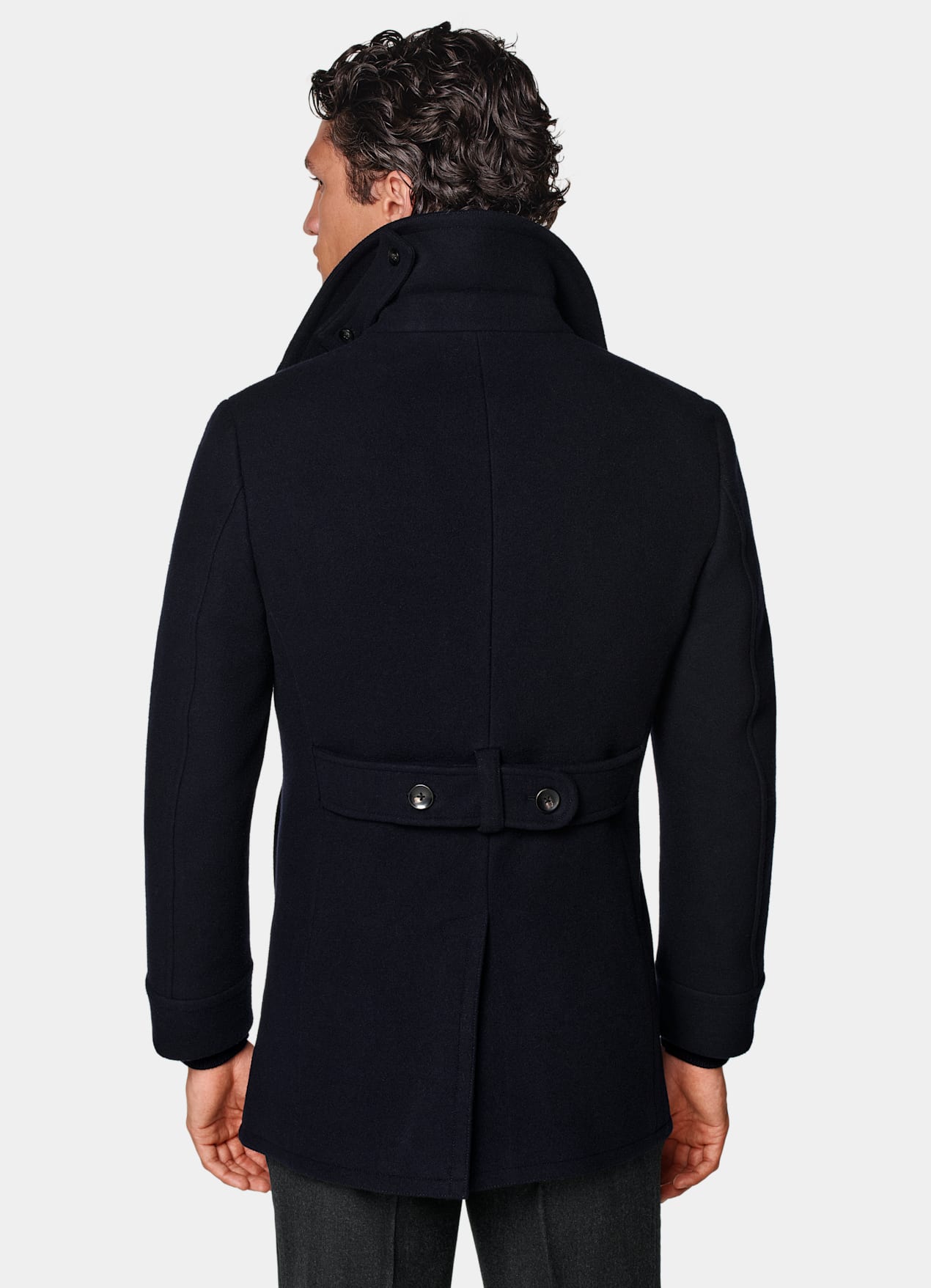 Caban bleu marine