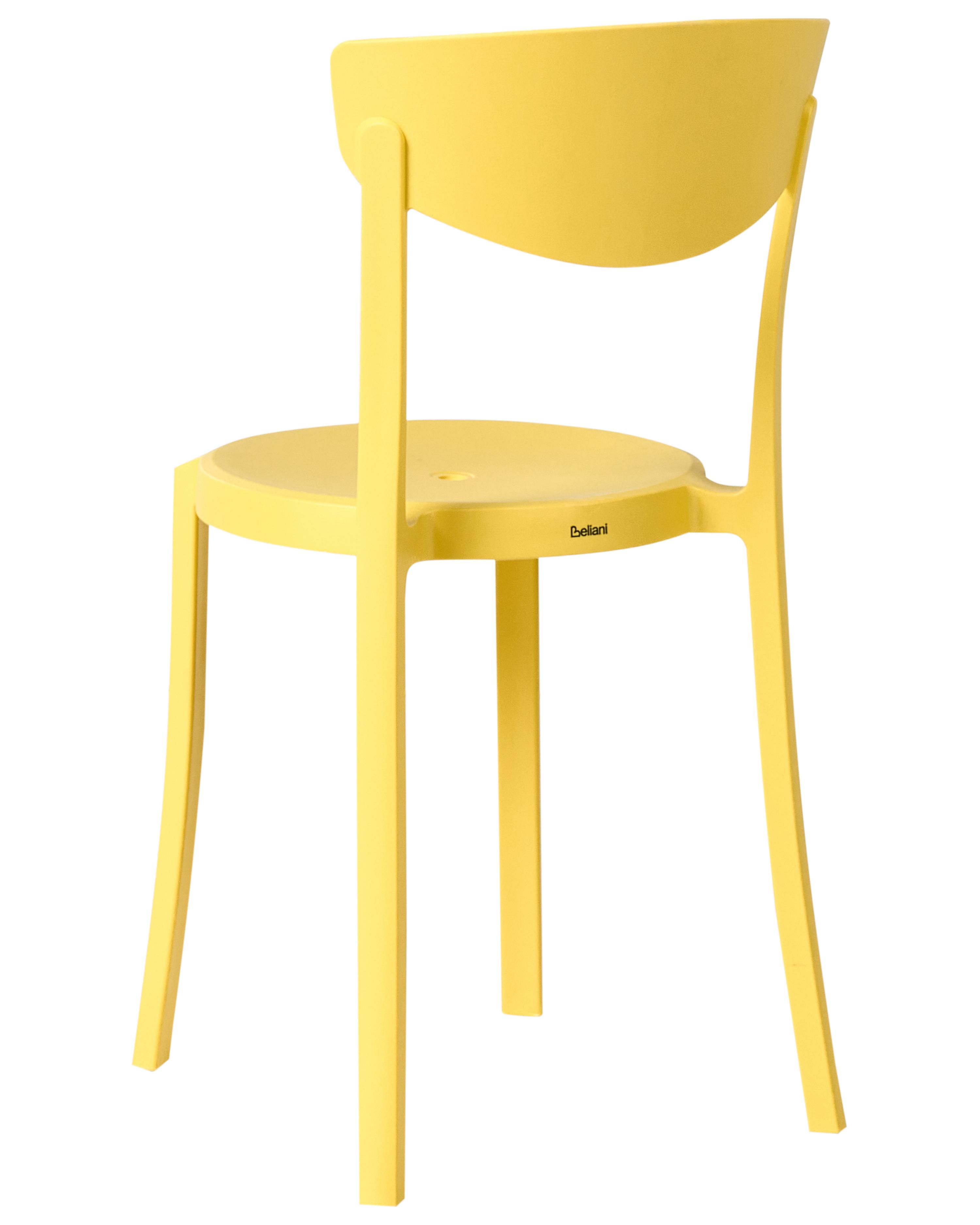 Set van 4 tuinstoelen VIESTE Geel