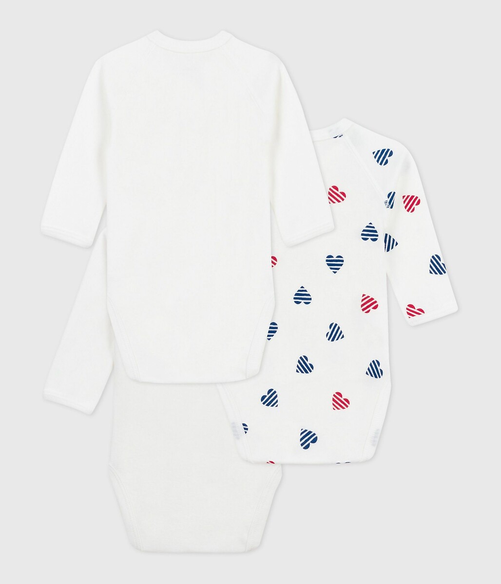PETIT BATEAU<br>Conjunto de 3 bodies de manga comprida