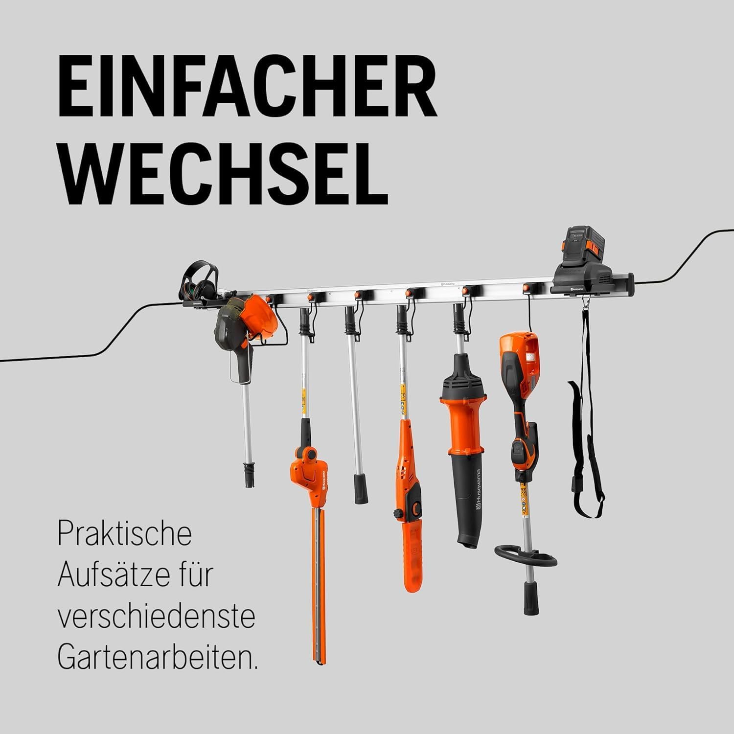 Husqvarna 110iL 36V Akku-Rasentrimmer (ohne Akku und Ladegerät) – Leichtes, leises, vielseitiges Multifunktions-Werkzeug mit Kantenschneide-Modus, Pflanzenschutzbügel und Wechselaufsatz-Kompatibilität
