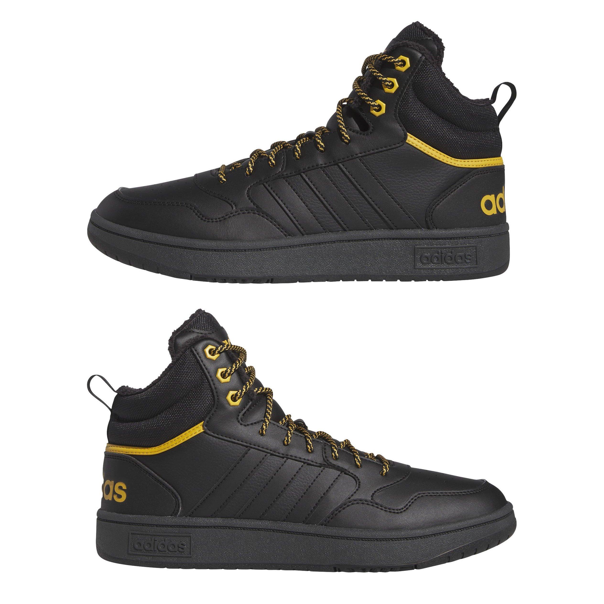 adidas Hoops 3.0 Mid Lifestyle Basketball Classic Fur Lining Winterized Shoes Mens