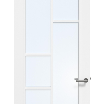 Arne & Bodil binnendeur ABD506 blank glas - wit afgelakt - glaslat wit