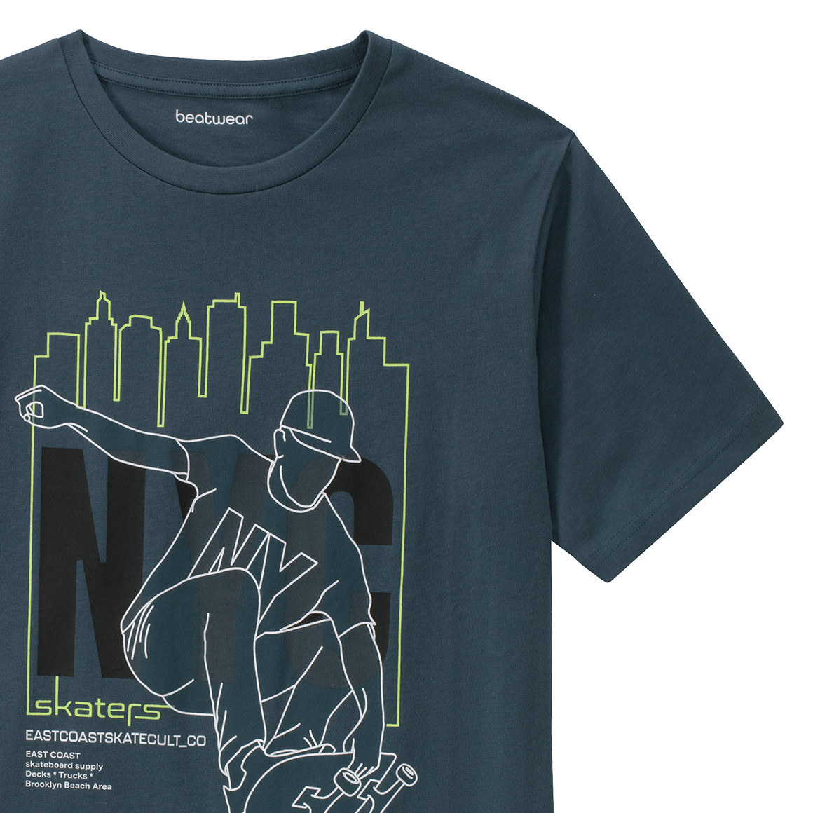 Beatwear Jungen T-Shirt mit Prints dunkelpetrol