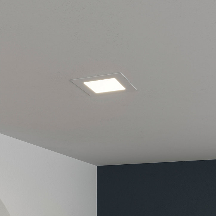 Spot encastrable Octave LED intégrée blanc neutre IP20 380lm 4,5W Ø12xH.2,1cm blanc GoodHome