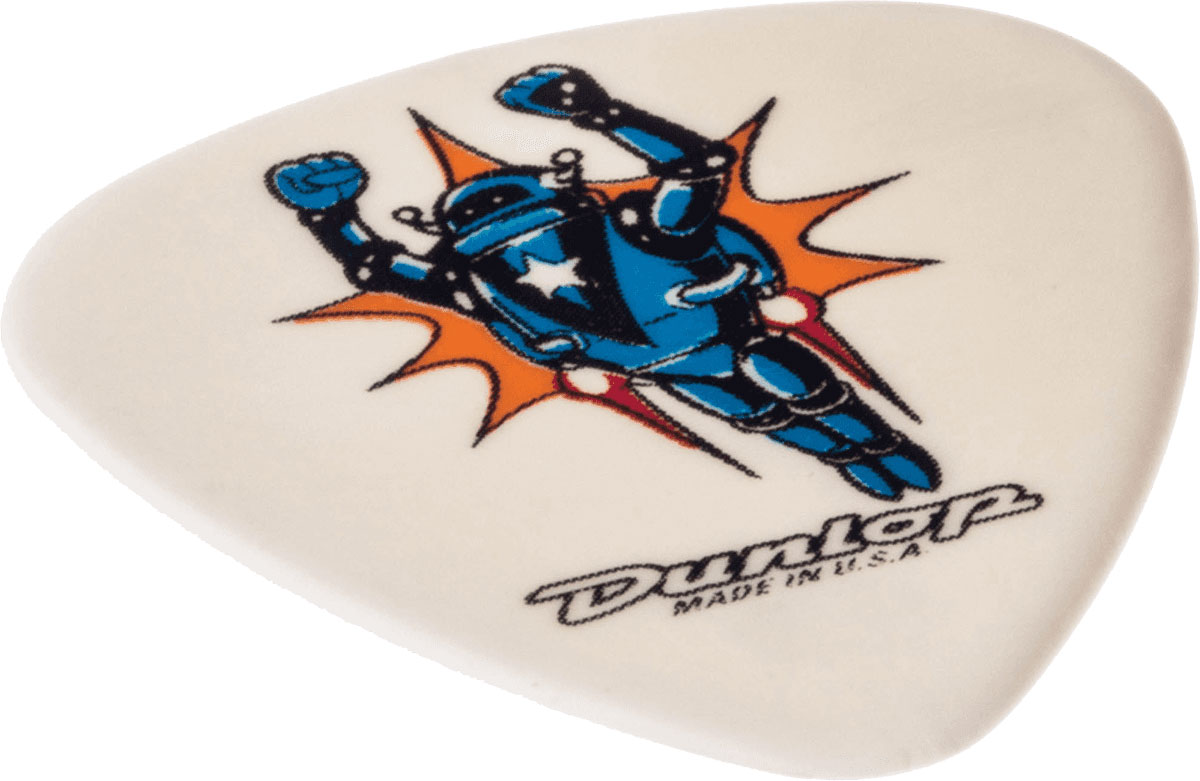 Jim Dunlop Blackline Original Alan Forbes, Sachet De 36, Rocket Man, White 0.73 Mm - Médiators