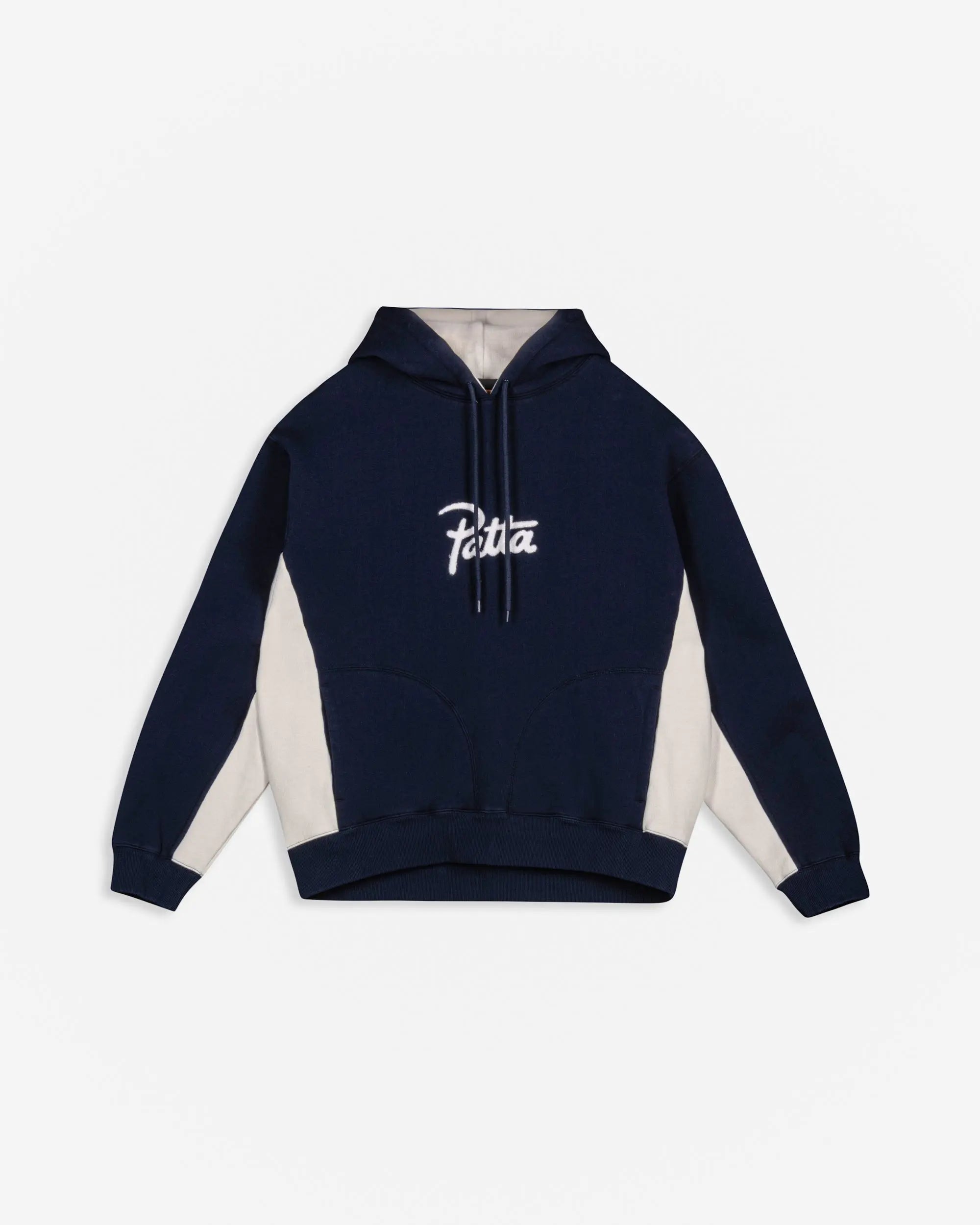 Patta Chenille Logo Hooded Sweater (Black Iris)