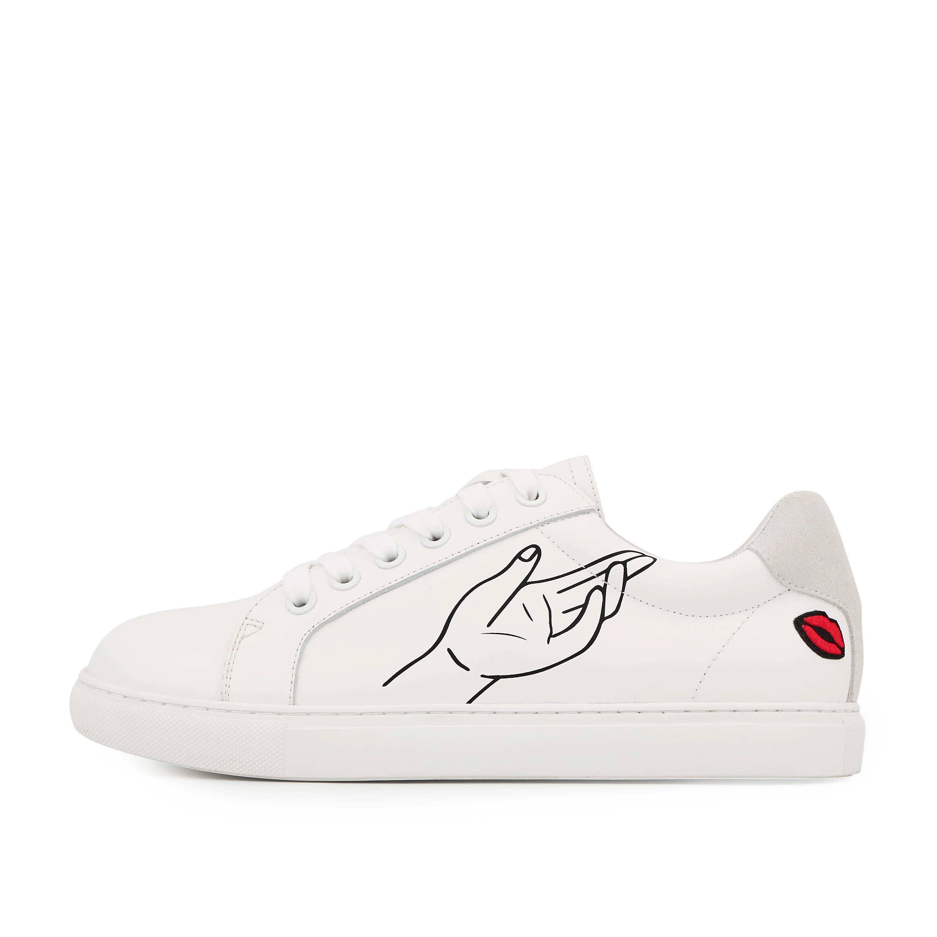 SIMONE ARTDESMAUX LOVE CATCHER - Sneakers en cuir | Blanc