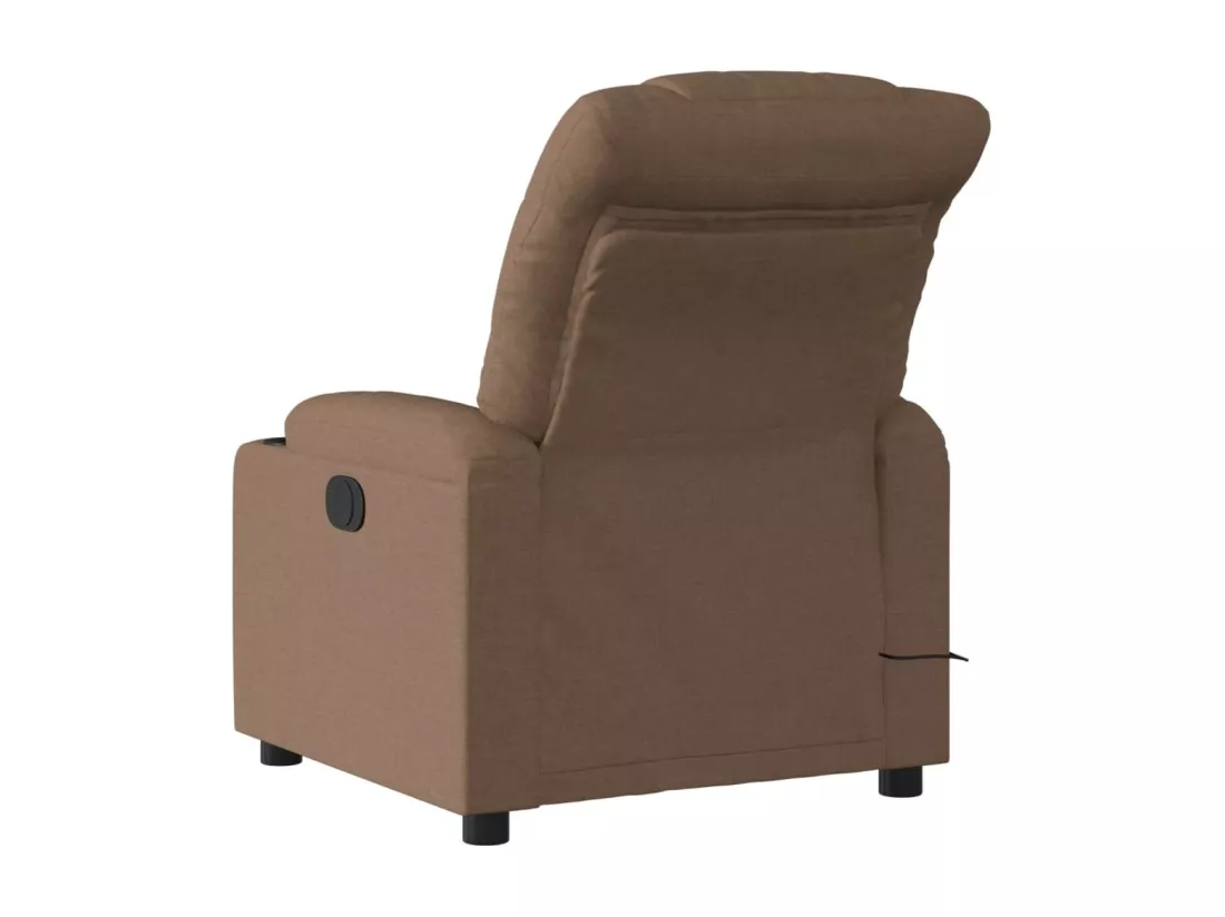 Fauteuil massant inclinable Marron Tissu