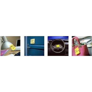 Bloc-note super sticky notes, 47,6 x 47,6 mm, 21+3