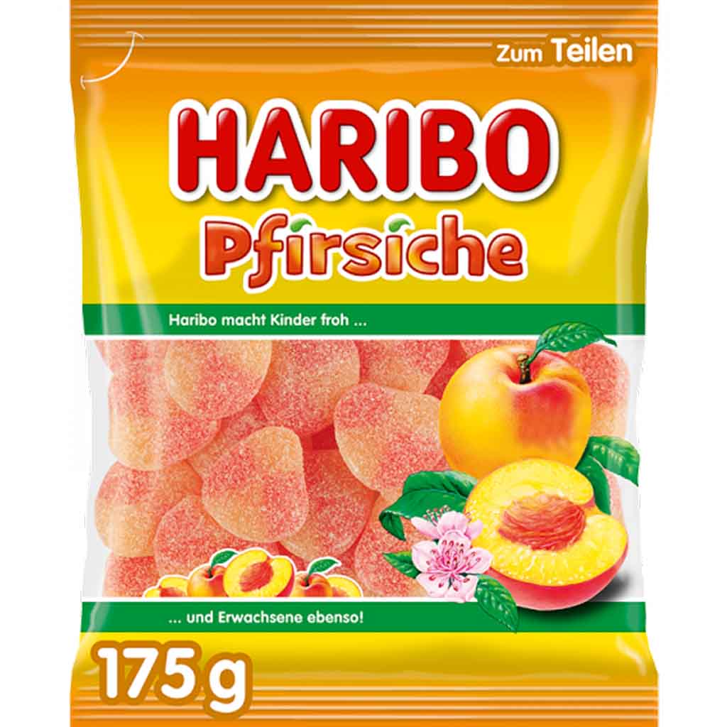 Haribo Pfirsiche 175g MHD:30.9.25