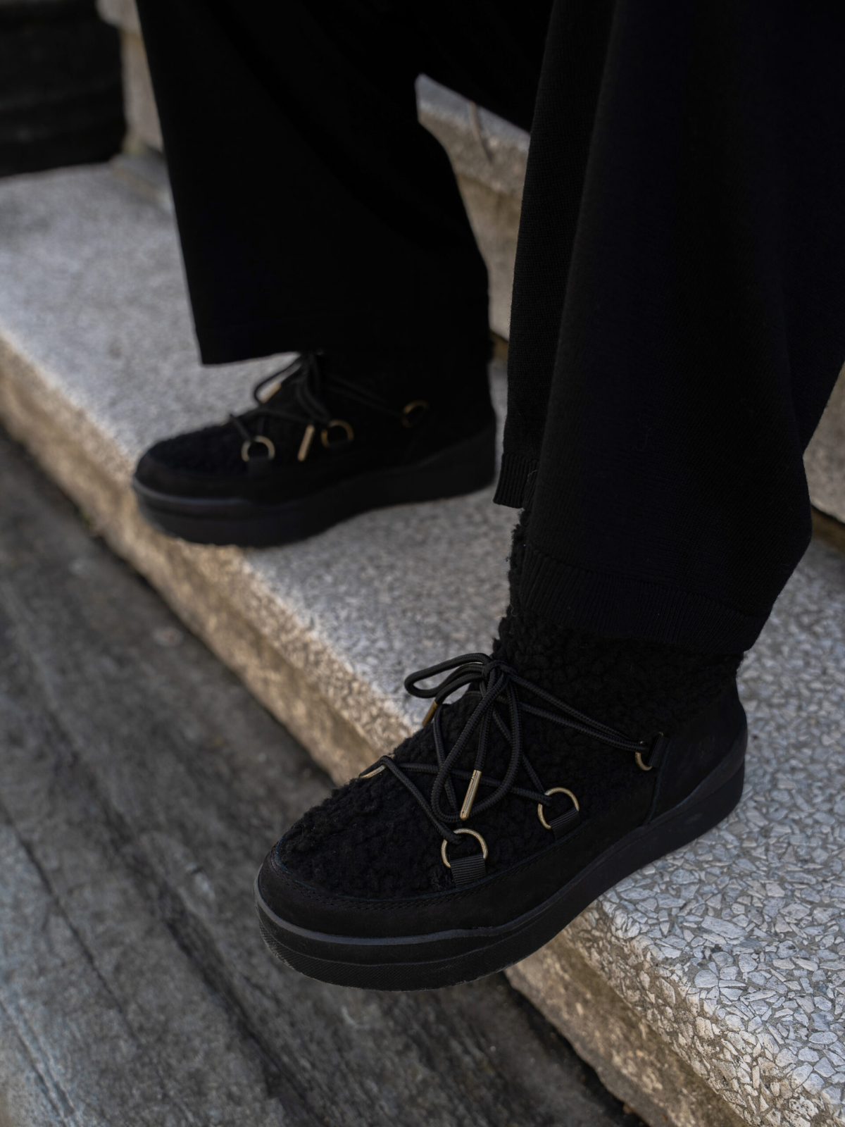 Cortina II Black - Trapes Sko