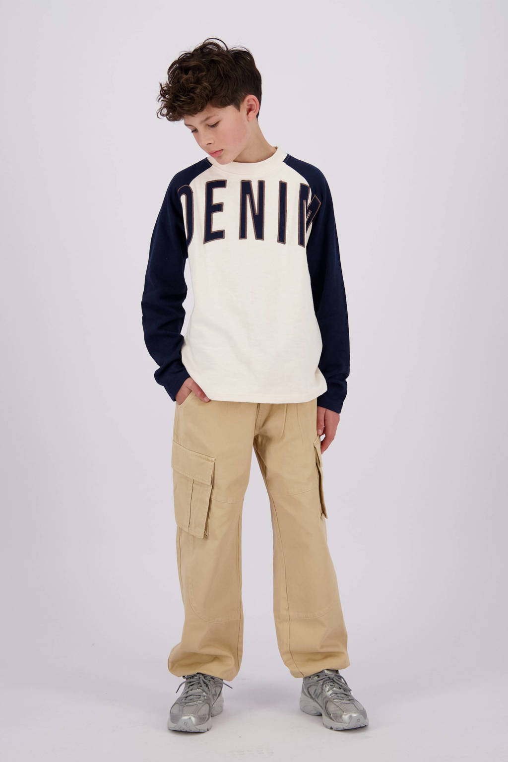 Vingino loose fit broek Safiro lichtzand
