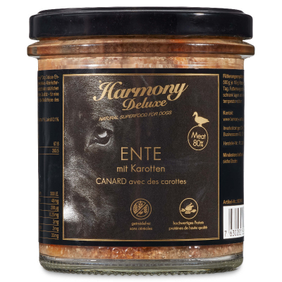 Harmony Dog Deluxe Adult Ente & Karotten Nassfutter 360g