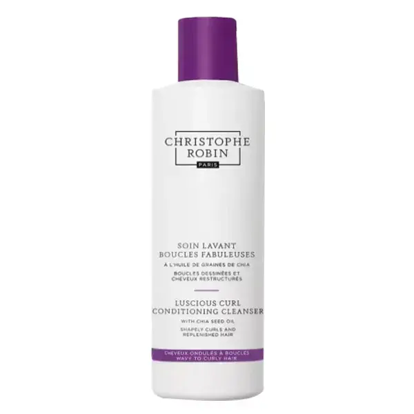 Tratamento de limpeza Christophe Robin Fabulous Curls com óleo de semente de chia 250ml