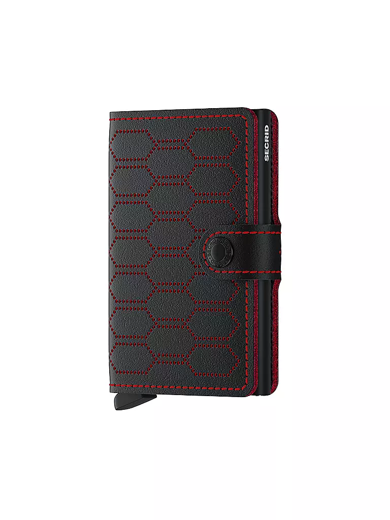 SECRID Geldbörse - Miniwallet Fuel Perforated Black Red schwarz